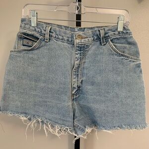 Vintage Wrangler Women's Light Blue Classic Jean Shorts